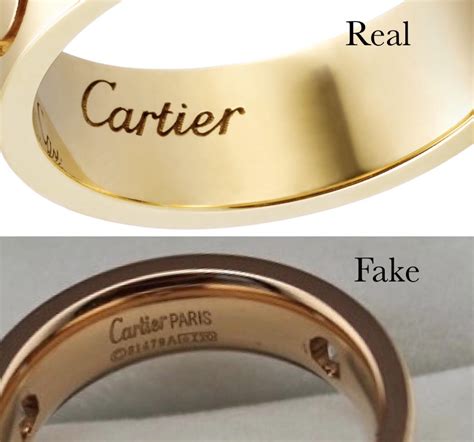 cartier love ring fake or real|cartier ring 750 52833a 1t0.